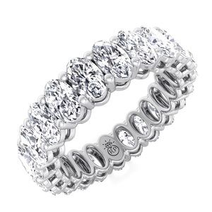 STUNNING 6.05 earth mined oval eternity band